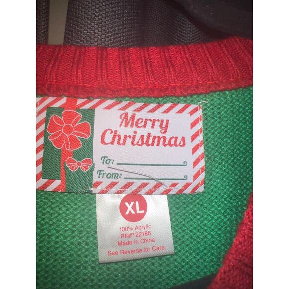 Ugly Christmas Sweater Xmas Vest Size XL - Picture 2 of 3